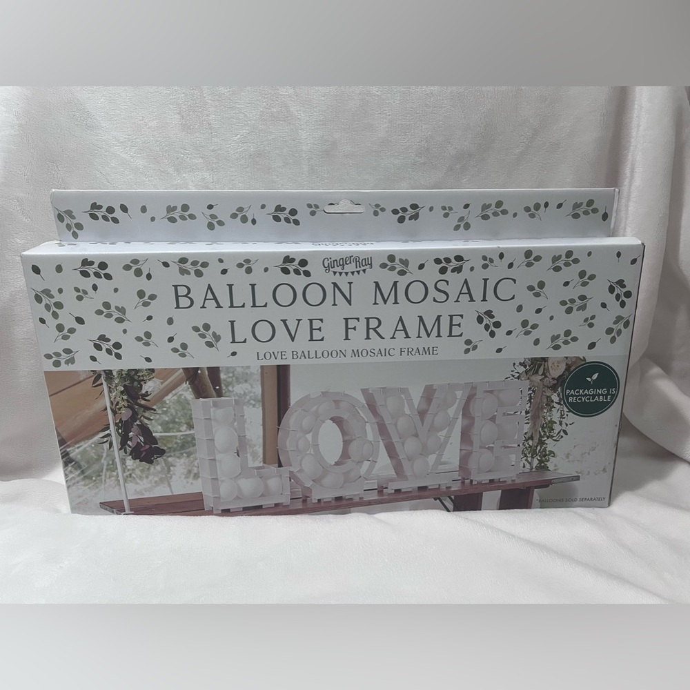 Ginger Ray balloon mosaic LOVE frame